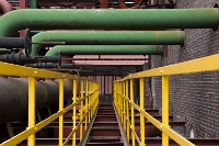 Zollverein in Duitsland. Fotogeniek industriemuseum